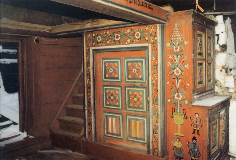 Detail of the interior painting of the house of A. Lisitsynsky. <br/>1908 year