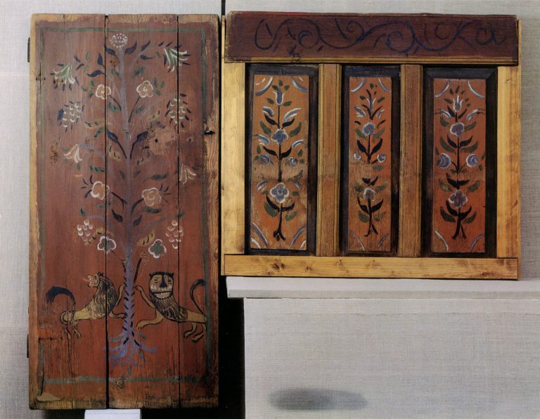Door and stove wooden panel from the house of V. Sinitsky. <br/>1901 year