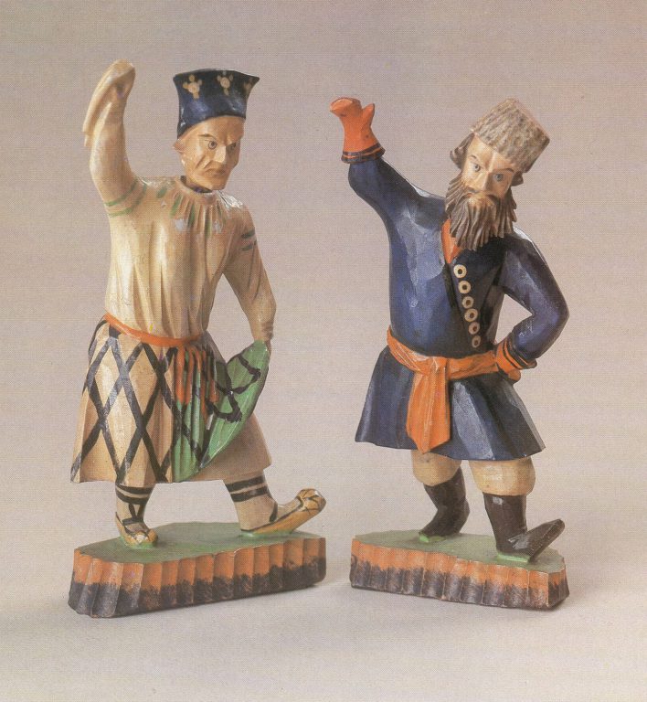 Toy "Dancing peasants". <br/>Mid - 19th century