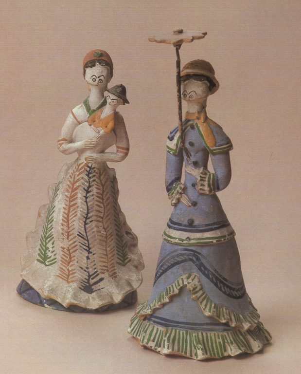 Toys "Wet-nurse", "Gentelwoman with an umbrella". <br/>1880ies