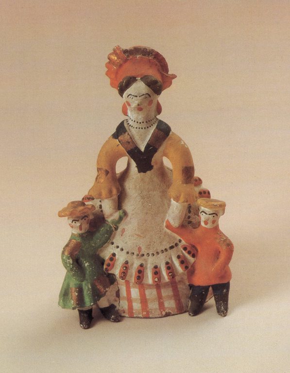 Toy "Nurse with children". <br/>Late 19th - early 20th century