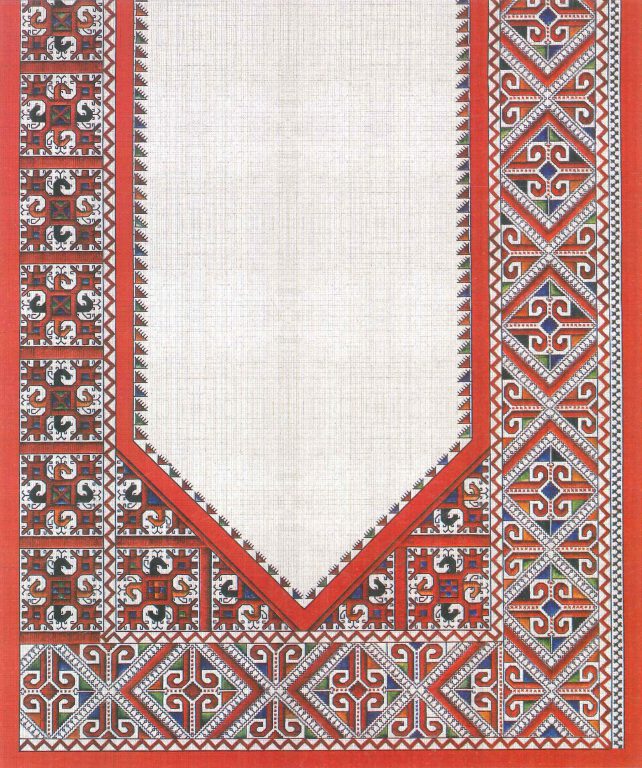 Bridegroom kerchief. Fragment. 18th century