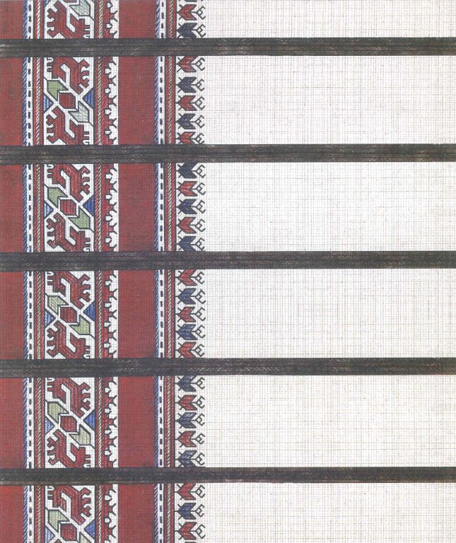 Male robe's pattern. Fragment