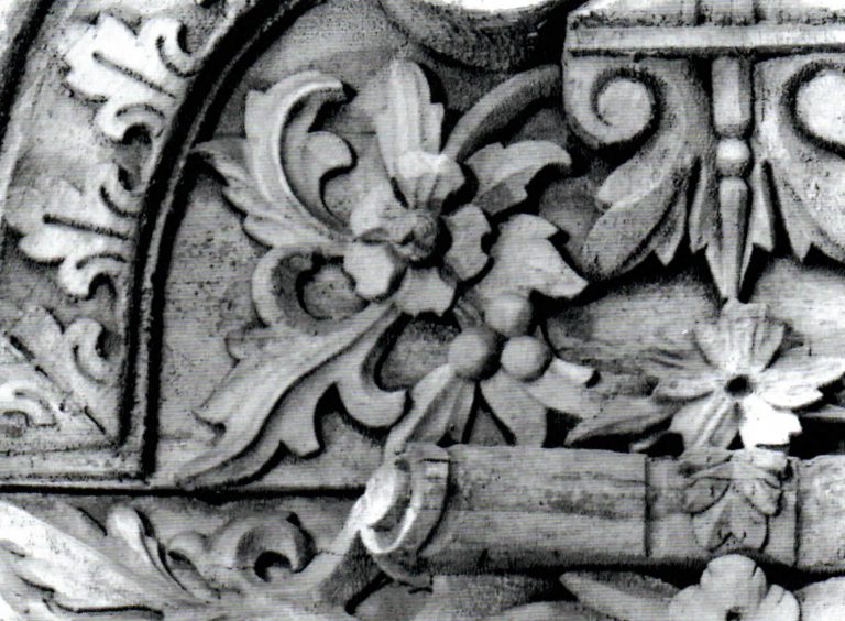 Part of a window gable 