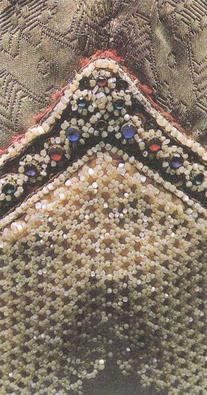 Woman's headdress. Detail