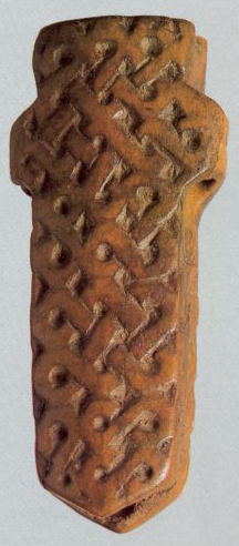 Needle-case decorated with bound ornament