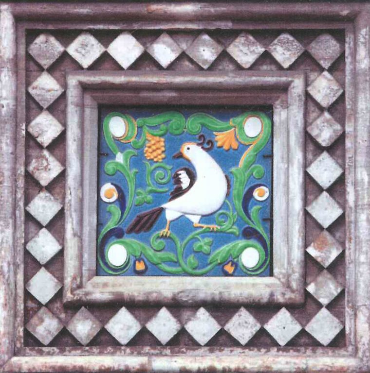 Tile decorations of the Church of the Savior on Spilled Blood