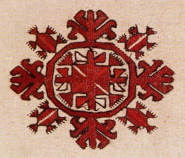 Pectoral embroidery (кéскé). 19th century