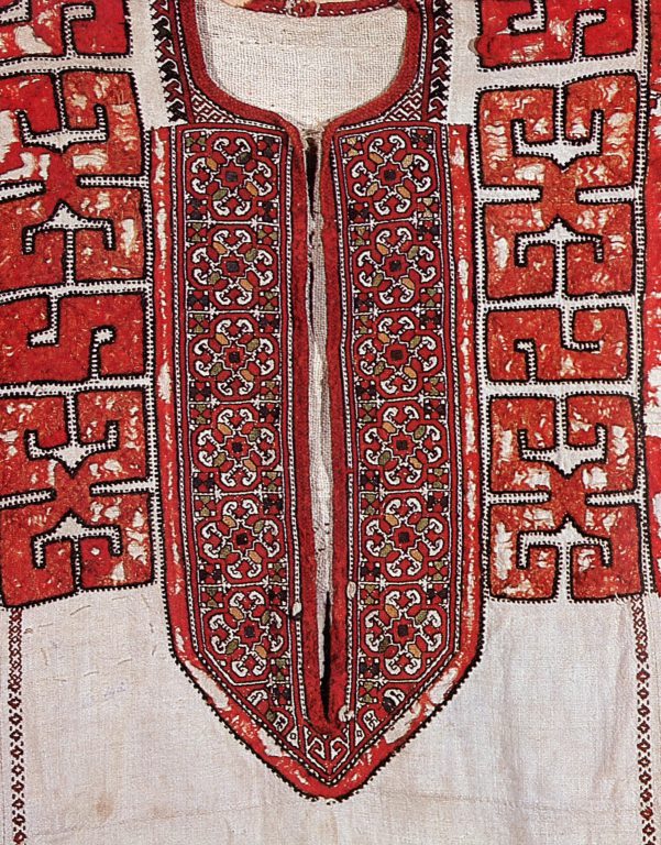 The Lower Chuvash women's shirt. Fragment