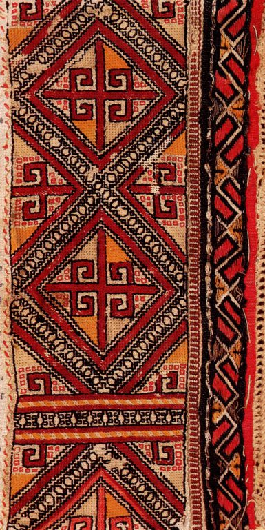 Ornament of the embroidery of the mid-lower Chuvash . <br/>19th century
