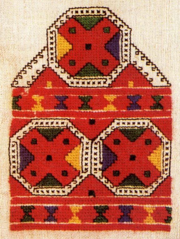 Sample of women's belt decoration of the lower Chuvash. Early 20th century