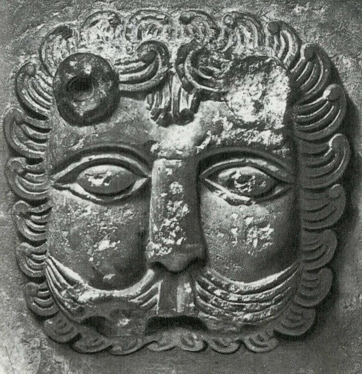 Lion mask. <br/>12th century