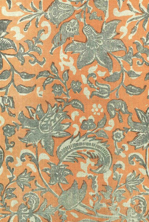 Printed cloth. <br/>Late 17th century - early 18th century