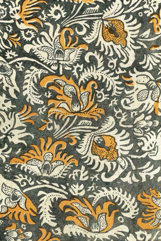 Printed cloth. <br/>17th century