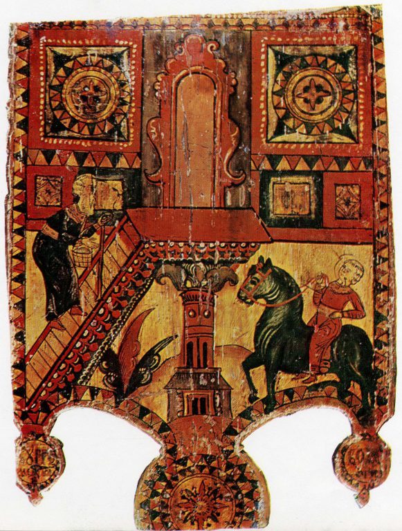 Борецкая роспись: золотые прялки, загадочные сюжеты и древнерусское искусство 