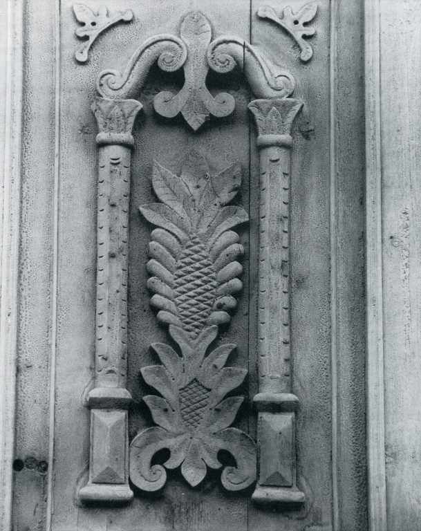 Entrance door. Detail. <br/>Late 19th century - early 20th century
