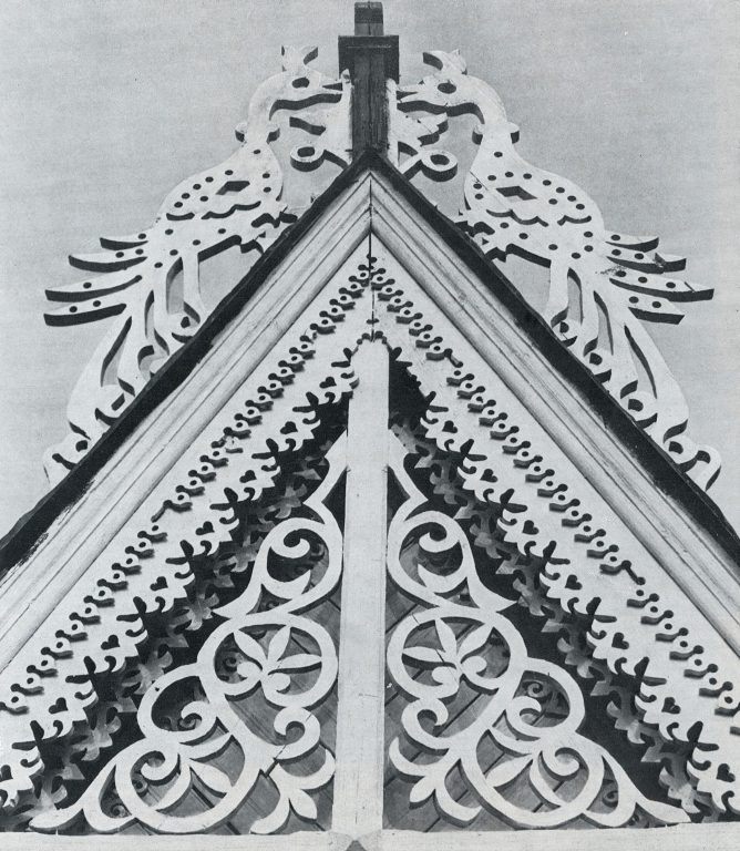 House gable. Detail