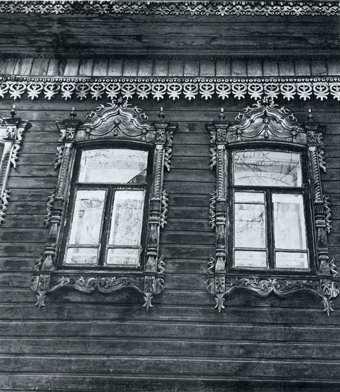 Facade of a house. Fragment