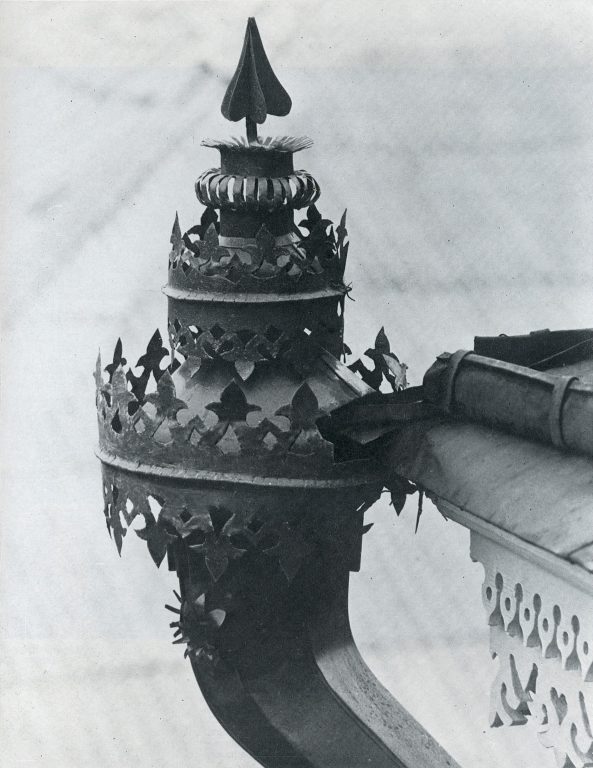 Rainwater pipe decoration. Detail. <br/>Late 19th century - early 20th century