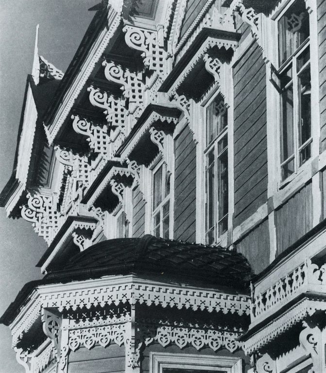 Facade of a house. Detail