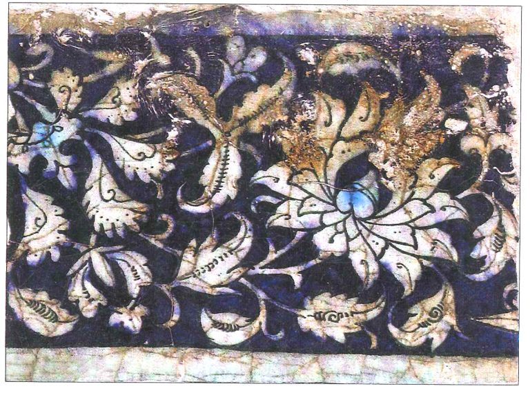Ornamented tile. <br/>15th century