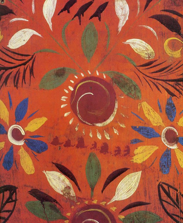 Прялка, роспись лопасти. Рубеж 19-20 веков