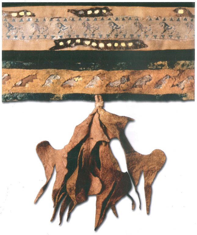 Кисть чепрака, покрытого шерстяной тканью. <br/>4-3 века до н.э.