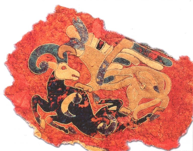 Войлочное покрытие седла. Фрагмент. <br/>4-3 века до н.э.