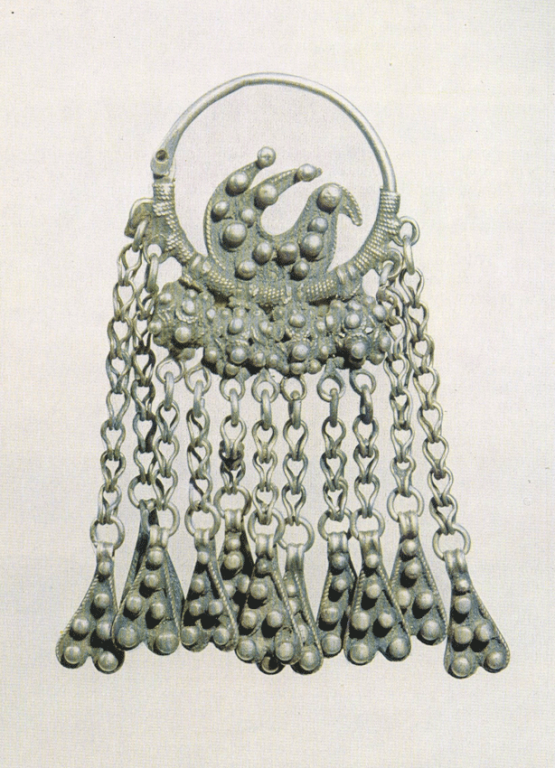 Earring with a bird. <br/>19th century