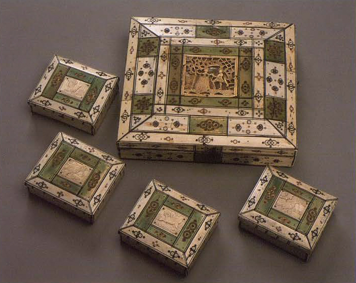 Box for card chips. <br/>1730 - 1750 years