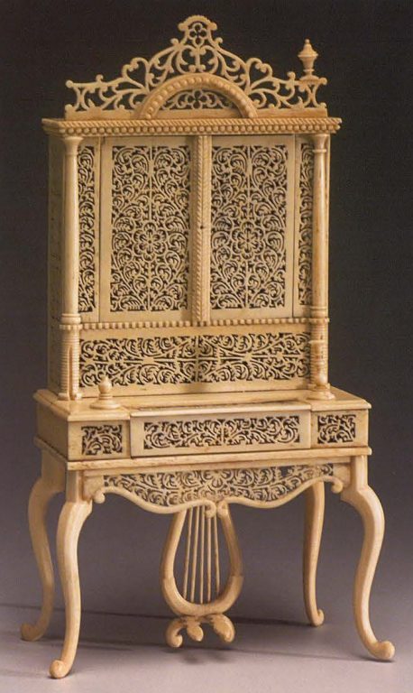 Cabinet with a clavicord. <br/> 19th century