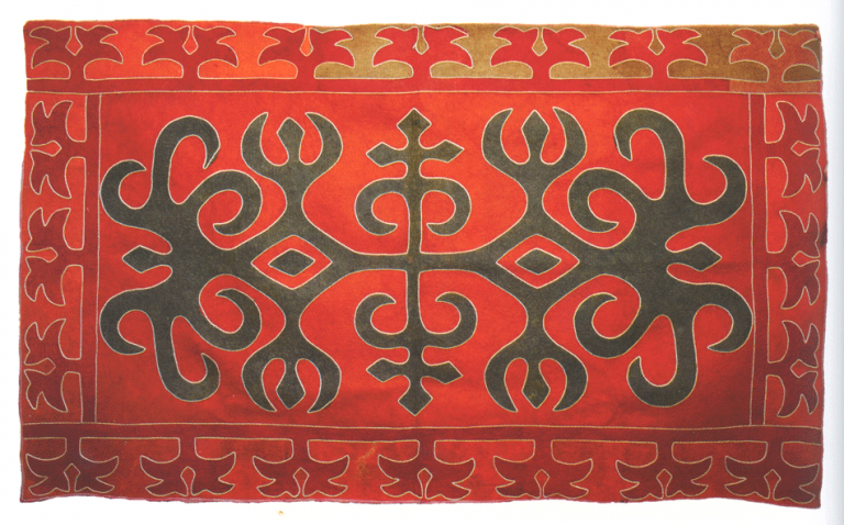 Felt carpet of sisters Kodzoevih. <br/>Early 20th century