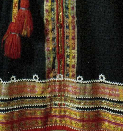 Fragment of a sarafan. <br/>Late 19th century