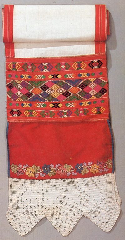 Women's headband of the lower Chuvash (surpan). 19th century