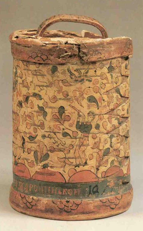 Burak (birch bark basket). <br/>1811 year