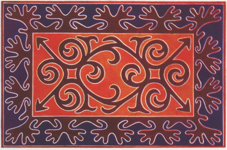 Ингушский войлочный ковер. <br/>1890 год