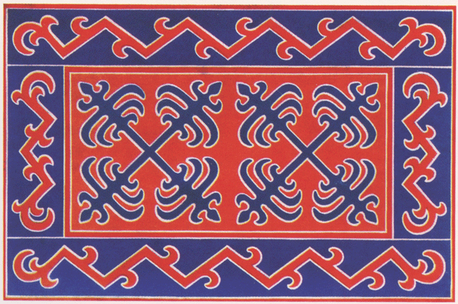 Ингушский войлочный ковер. <br/>1916 год
