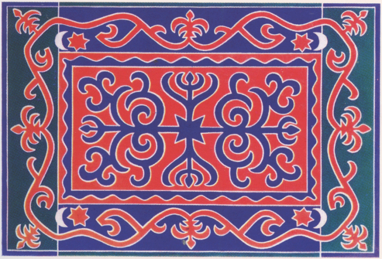 Ингушский войлочный ковер. <br/>1889 год