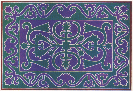 Ингушский войлочный ковер. <br/>1882 год
