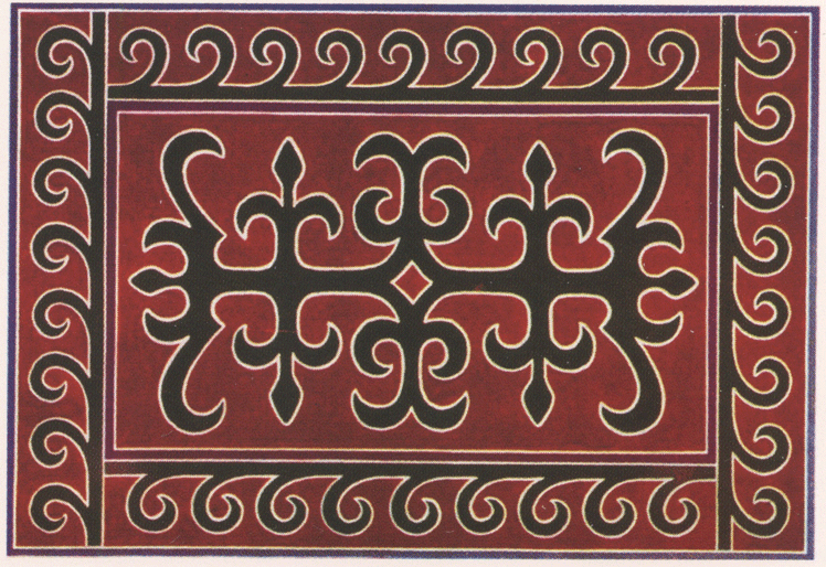 Ингушский войлочный ковер. <br/>17 - начало 20 века