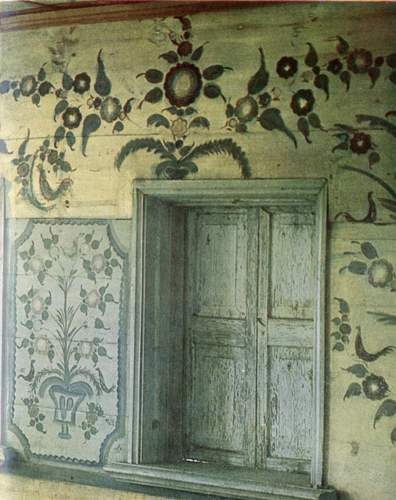 Blooming gardens. Room painting. 1904-1910 years