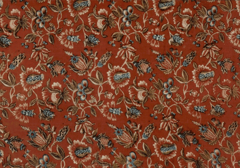 Cotton fabric ('vyboika' - printed fabric). Late 18th - early 19th centuries