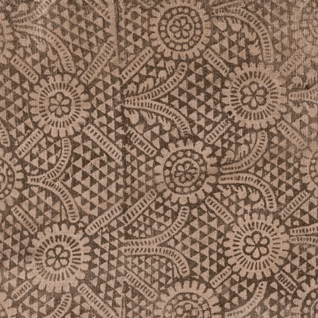 Block-printed fabric. Fragment. <br/>17th century