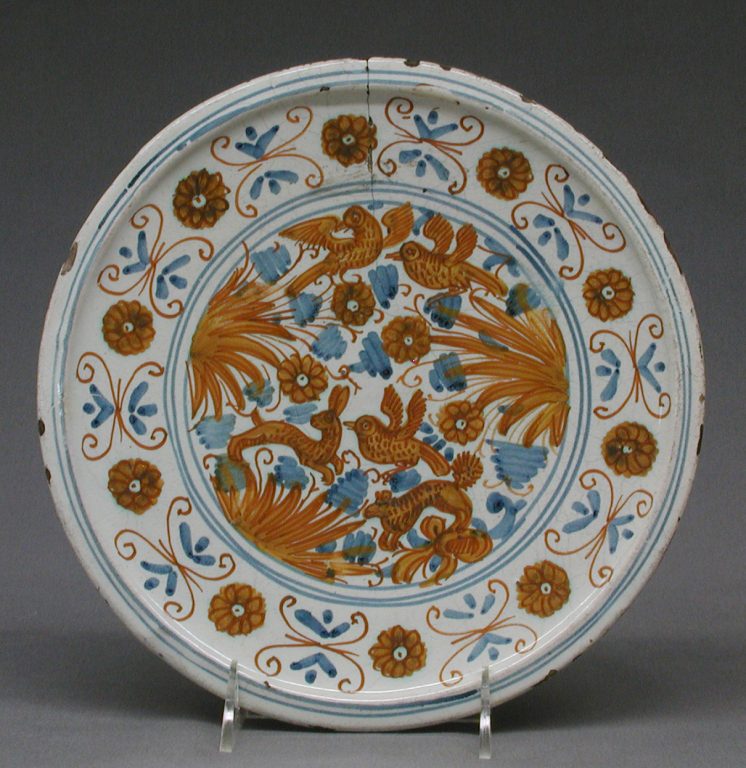 Dish on a low foot (Tazza)