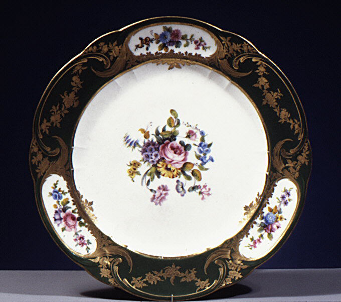 Plate (assiette Г  palmes) (1 of 102) (part of a service)