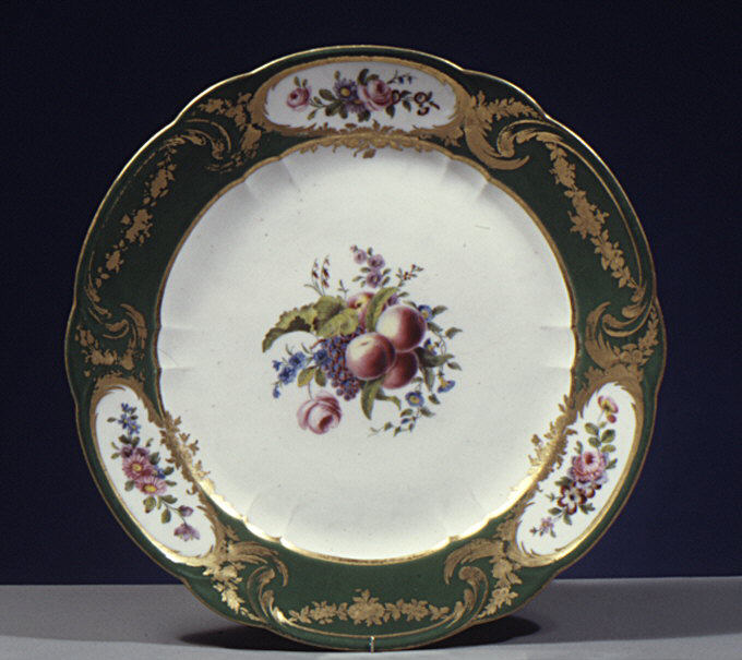 Plate (assiette Г  palmes) (1 of 102) (part of a service)