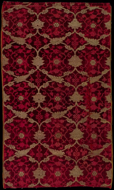 Panel of velvet