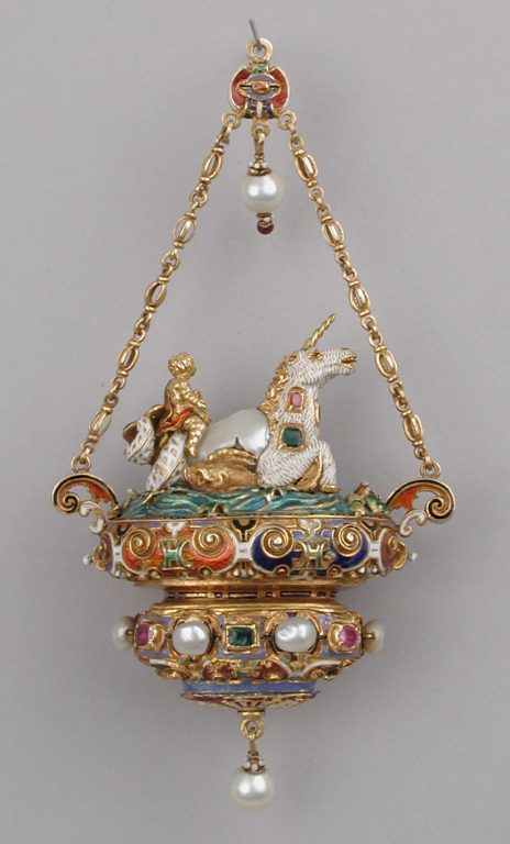 Pendant with a Triton Riding a Unicorn-like Sea Creature