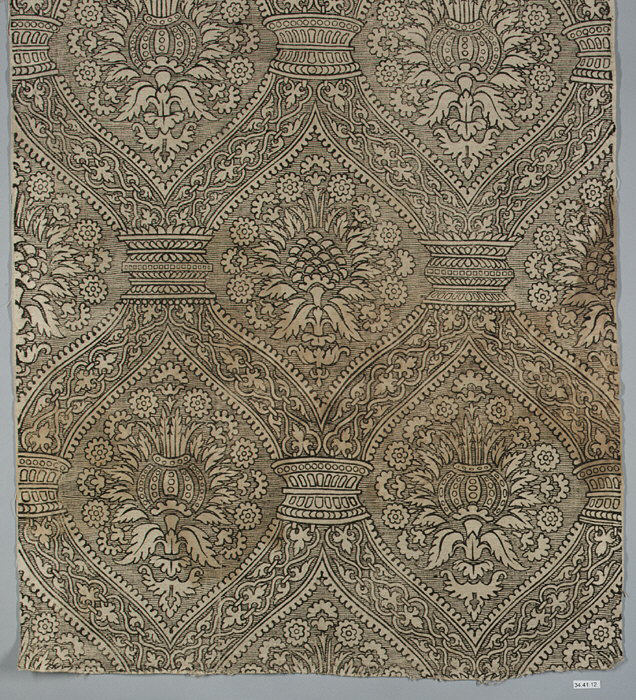 Length of block printed linen