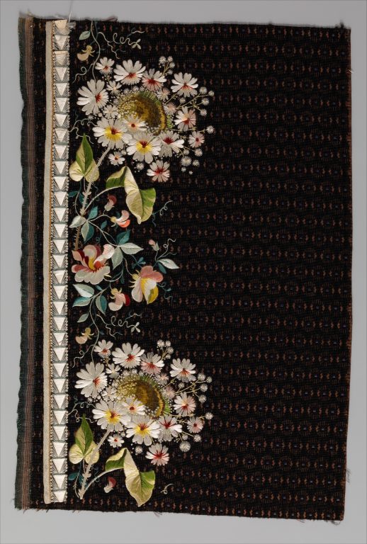 Embroidery sample for a manвЂ™s suit
